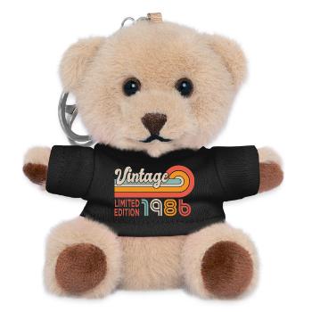1986 birthday Born in 1986 40 years old - Teddy Keyring - black - Front