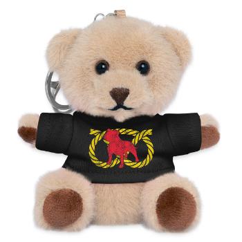 Staffordshire Bull Terrier Staffy Dog Symbol - Teddy Schlüsselanhänger - Schwarz - Vorne