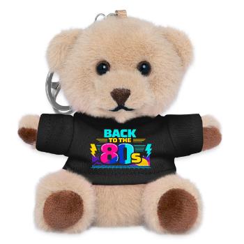 Back to the 80s Neon - Teddy Keyring - black - Front