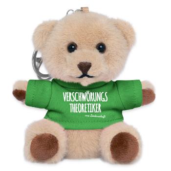 Verschwörungstheoretiker - Teddy Schlüsselanhänger - Grün - Vorne