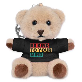 Be Kind to Your Mind - Porte-clés ourson - noir - Devant