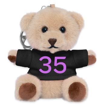 35 - Teddy Schlüsselanhänger - Schwarz - Vorne