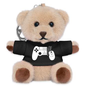 Gaming Controller - Teddy Schlüsselanhänger - Schwarz - Vorne