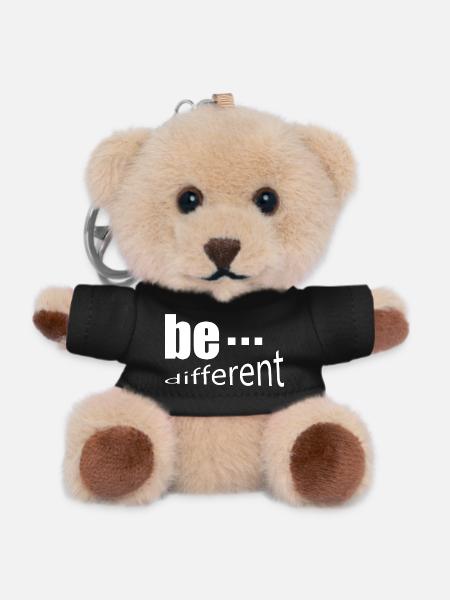 be different - Teddy Keyring - black