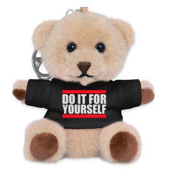 Do It For Yourself Inspirierend Selbstliebe Zitat - Teddy Schlüsselanhänger - Schwarz - Vorne