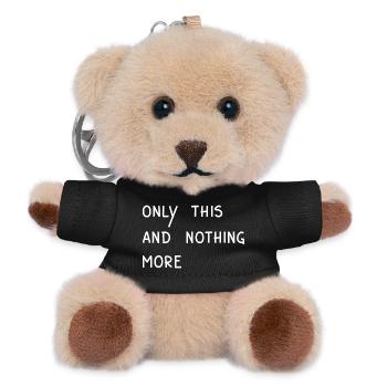 E. A. Poe - Only This And Nothing More, White - Teddy Keyring - black - Front
