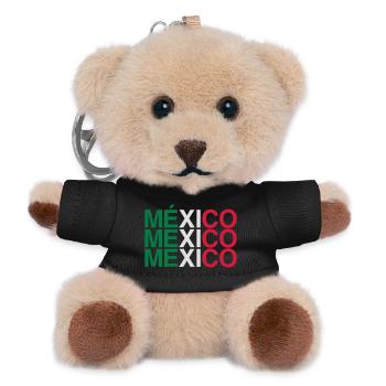 MEXICO Flag Mexican Flag - Teddy Keyring - black - Front