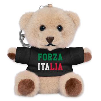 [ Forza Italia ] - Porte-clés ourson - noir - Devant