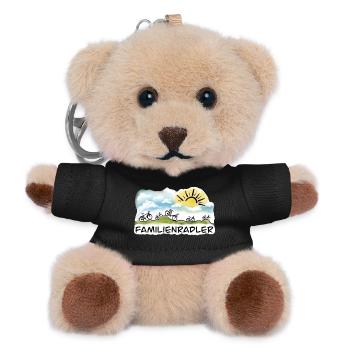 Familienradler Sonnenaufgang Design - Teddy Schlüsselanhänger - Schwarz - Vorne
