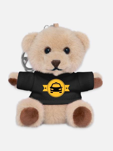 Taxi - Teddy Schlüsselanhänger - Schwarz