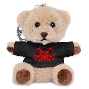 scull - Teddy Keyring - black - Front