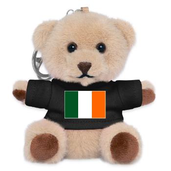 Irland Flagge - Teddy Schlüsselanhänger - Schwarz - Vorne
