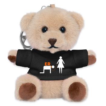 Hen night - Teddy Keyring - black - Front