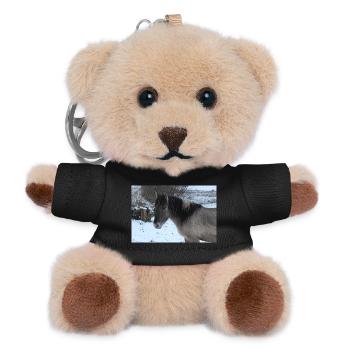 Pferd Pferdeposter - Teddy Schlüsselanhänger - Schwarz - Vorne