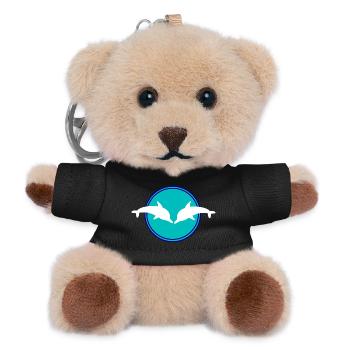 Dolphin Dolphins - Teddy Keyring - black - Front