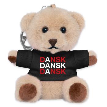 DANSK Danish Flag Dänemark Denmark - Teddy Schlüsselanhänger - Schwarz - Vorne