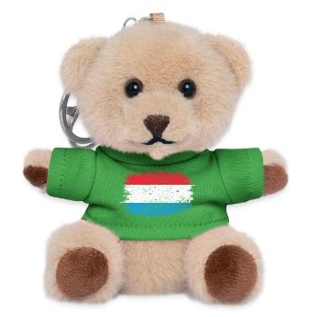 Brushstroke Dutch Flag - Teddy Keyring - green - Front
