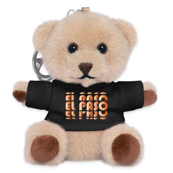 El Paso Gradient Grid - Teddy Keyring - black - Front