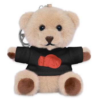 red boxing glove boxing martial arts - Teddy Keyring - black - Front