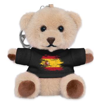 Spain flag used - Teddy Keyring - black - Front