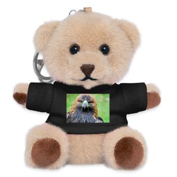 Adlerblick im Morgenlicht - Teddy Schlüsselanhänger - Schwarz - Vorne