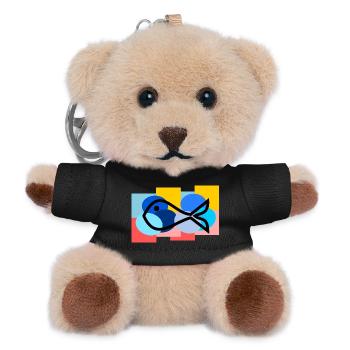 SARDINE. FISCH. APRILSCHERZ. OSTERN. MEER - Teddy Schlüsselanhänger - Schwarz - Vorne