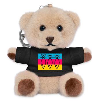 SARDINE. FISH. APRIL FOOL. EASTER. SEA - Teddy Keyring - black - Front