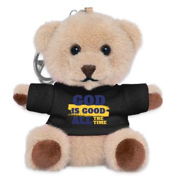 Inspirational Faith Quote Design - Teddy Keyring - black - Front