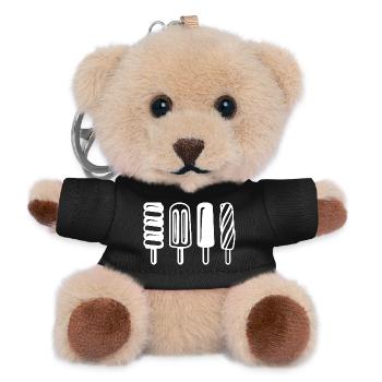 Ice lolly - Teddy Keyring - black - Front