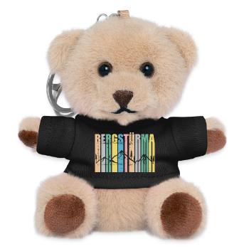 Bergstürma - Bergstürmer, Natur, Wildnis, Dialekt - Teddy Schlüsselanhänger - Schwarz - Vorne
