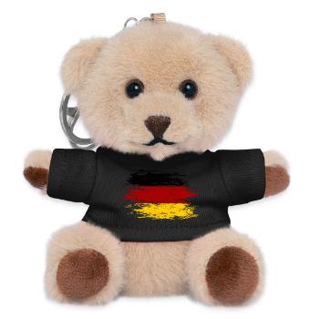 Germany flag used - Teddy Keyring - black - Front