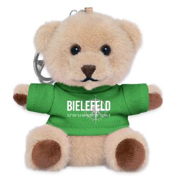 Koordinaten Bielefeld - Teddy Schlüsselanhänger - Grün - Vorne
