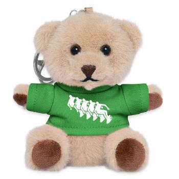 Wave Rider Drawing - Teddy Keyring - green - Front