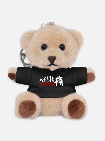 Evolution Tanzen - Teddy Schlüsselanhänger - Schwarz