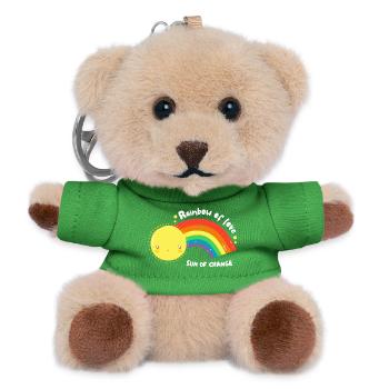 LGBT-Regenbogen der Liebe - Teddy Schlüsselanhänger - Grün - Vorne