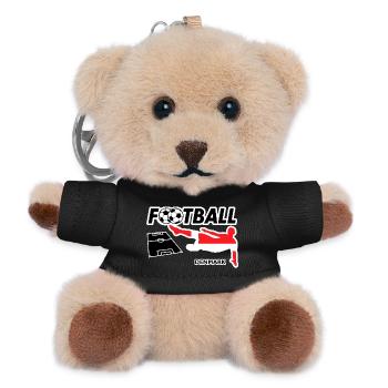 Football Fever Denmark - Teddy Keyring - black - Front