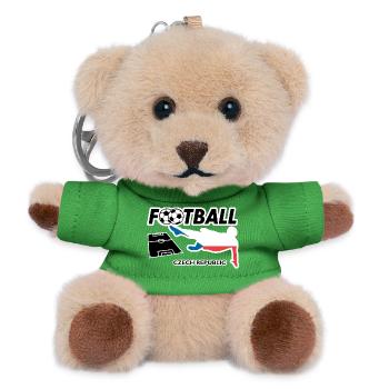 Fußball Fieber Tschechien - Teddy Schlüsselanhänger - Grün - Vorne
