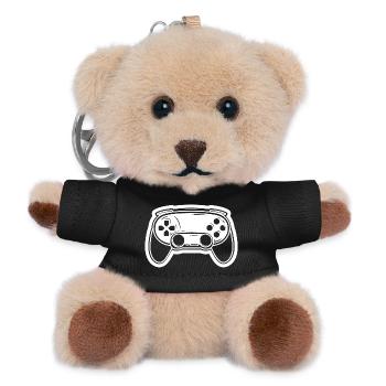 Videospiel Controller Zeichnung - Teddy Schlüsselanhänger - Schwarz - Vorne