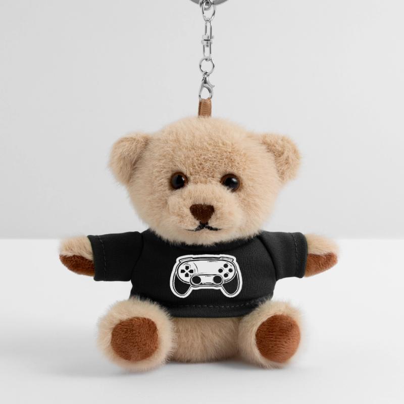 Videospiel Controller Zeichnung Teddy Schlüsselanhänger