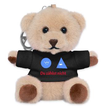 You Don't Count: Geometry Humor - Teddy Keyring - black - Front