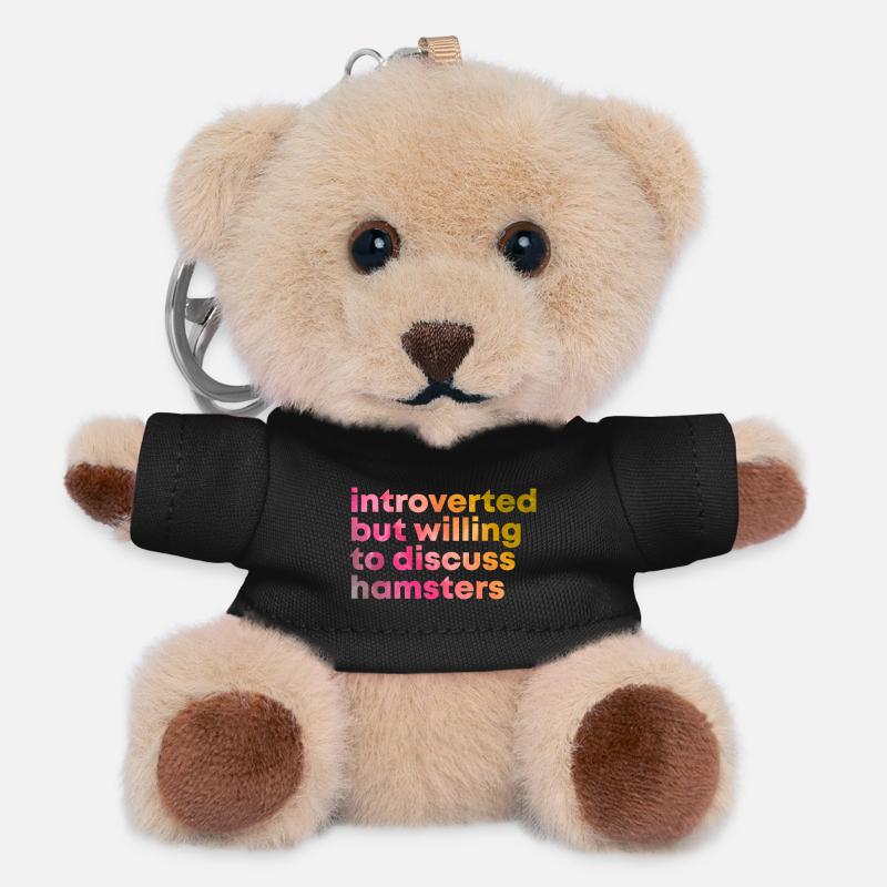 Hamster - Teddy Schlüsselanhänger - Schwarz