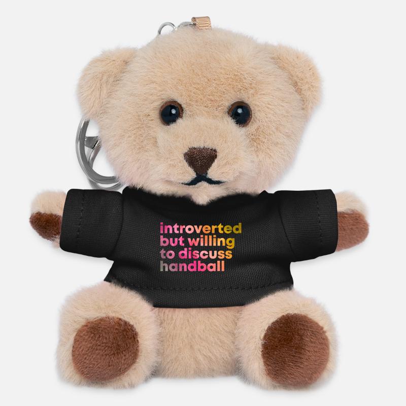 Handball - Teddy Schlüsselanhänger - Schwarz