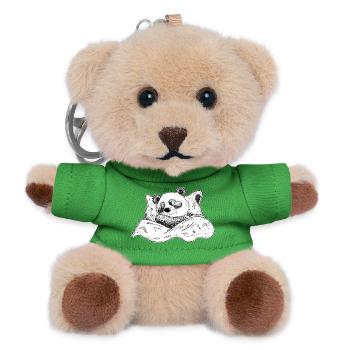Panda Ours Dort Et Rêve Bonne Nuit - Porte-clés ourson - vert - Devant