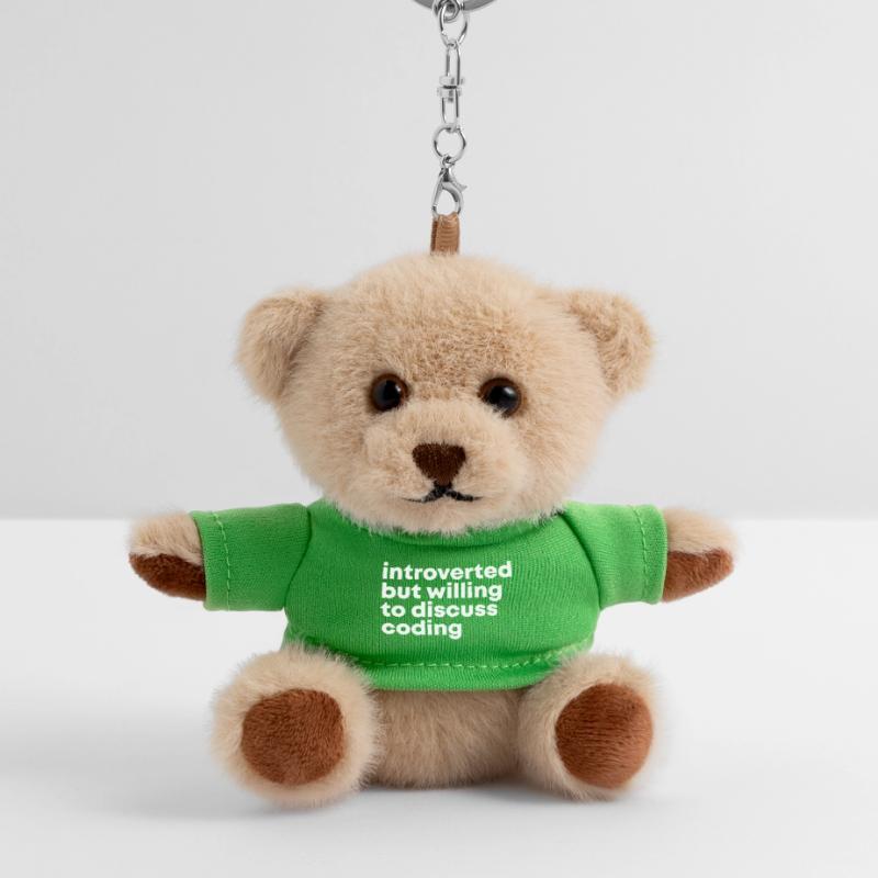 Coding Coding Coding Teddy Keyring