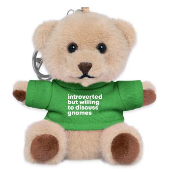 Gnome - Teddy Keyring - green - Front