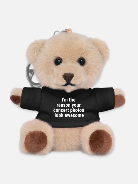 raison pour laquelle vos photos de concert sont superbes Blanc - Porte-clés ourson - noir