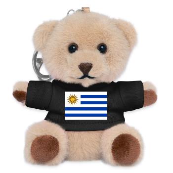 Uruguay - Teddy Keyring - black - Front