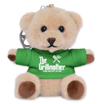 The Grillmother (dark) - Teddy Keyring - green - Front