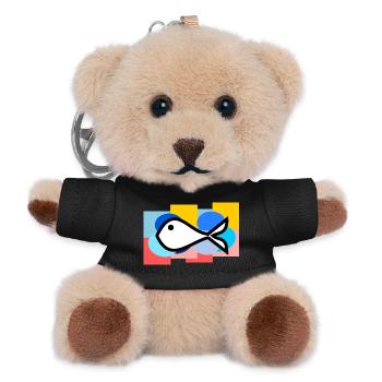 APRILSCHERZ. FISCH. SARDINE. JAHRESTAG - Teddy Schlüsselanhänger - Schwarz - Vorne