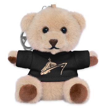 Kreuzfahrtschiff Kreuzfahrt Schiff Luxus - Teddy Schlüsselanhänger - Schwarz - Vorne